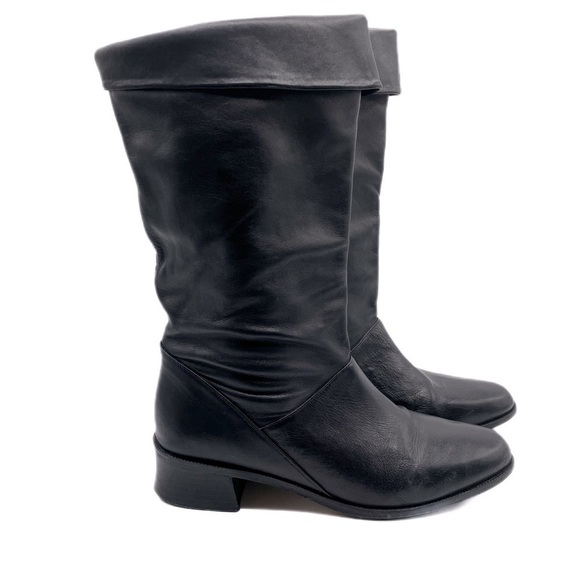 Partners Shoes - Rare Partners Black Leather vintage boots size 8.5 Tara